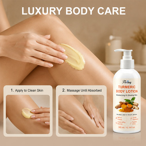 Lotion Corporelle Hydratante et Éclaircissante au Curcuma <span class=keywords><strong>24H</strong></span> Longue Durée 300ml – Prévient la Sécheresse Saisonnière et les Démangeaisons, Renforce la Barrière Cutanée - Product Image 5