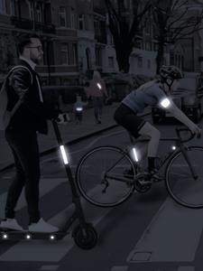 Autocollants réfléchissants noirs haute intensité - Protection anti-rayures pour <span class=keywords><strong>casque</strong></span> de <span class=keywords><strong>moto</strong></span> et sourcils de roue - Vente en gros - Product Image 3