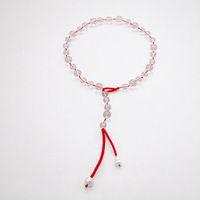 Collier en corde rouge perlé de verre pour femme, pendentif gourde, pompon, style chinois léger, vente en gros