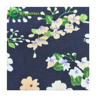 Personnaliser Nouveaux tissus imprimés en viscose légers et écologiques floraux doux pour robe