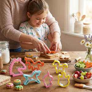 Ensemble de découpoirs à sandwich en forme de licorne en acier pour enfants, découpoir à sandwich visage de licorne, découpoir à biscuits <span class=keywords><strong>cheval</strong></span> - Product Image 2