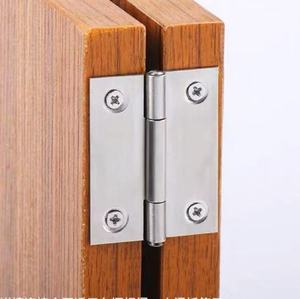 Petites charnières <span class=keywords><strong>de</strong></span> <span class=keywords><strong>porte</strong></span> plates en acier inoxydable, série mini, <span class=keywords><strong>de</strong></span> 1,5 à 4 pouces, design moderne pour cuisine, salon, appartement - Product Image 4