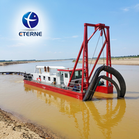 Pompe de dragage à aspiration jet de 10 pouces avec moteur diesel Weichai pour l'extraction de sable de rivière, équipement de dragage 300-400m/h