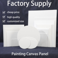 Taille personnalisée mini blanc étiré dessin peinture à l'huile panneau de toile pour la peinture acrylique