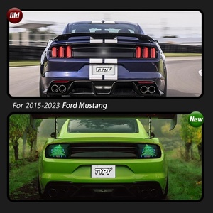 ไฟท้ายรถยนต์ LED โปรเจคเตอร์ ไฟท้ายแบบมีไฟวิ่งกลางวัน อุปกรณ์ตกแต่งรถยนต์สำหรับ Ford Mustang ไฟท้าย RGB ปี 2015-2023 - Product Image 3