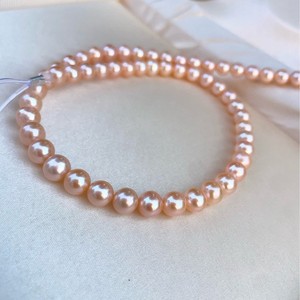 Summer New Arrival Versatile 6-7mm Natural Pearl <b>Necklace</b> Commuter Style with <b>Candy</b> Mixed Colors and Round Micro Flaws - Product Image 3