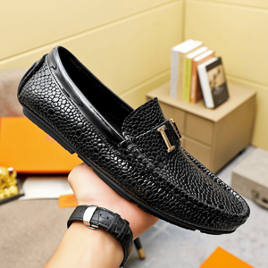 Oxford Shoes Square Toe <b>Slip</b>-On <b>Full</b>-grain Cowhide Upper Foamed Rubber/Latex Midsole Rubber Outsole Fabric Lining Comfort All - Product Image 4