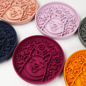 <b>Large</b> Silicone Pet Lick <b>Mat</b> Bowl Dogs Round Shape Eco-Friendly Slow Feeder 2025 New Design - Product Image 2