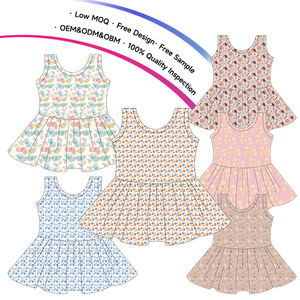 Vestiti <span class=keywords><strong>Eleganti</strong></span> per Bambine e Neonati con Stampa Personalizzata, Abiti a Gonna Intera per Bambine - Product Image 3