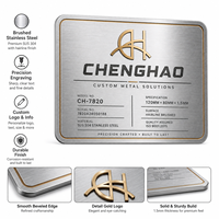 Placa de Aluminio Personalizada Premium, Resistente al Agua, Grabada con Láser, Tarjetas de Visita Metálicas, Placa con Nombre para Regalo Corporativo