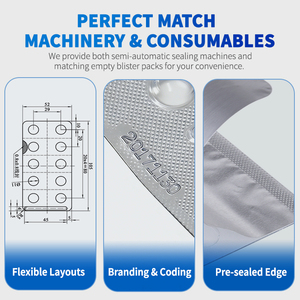 Máquina Selladora de Blíster Semiautomática de Laboratorio BM-IV para Empaque Manual de Tabletas y Cápsulas de Aluminio contra PVC - Product Image 3