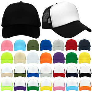 Gorra <span class=keywords><strong>Trucker</strong></span> de Malla de 5 Paneles con Bordado 3D Personalizado de Alta Calidad y Estampado por Sublimación, 31 Colores Disponibles, <span class=keywords><strong>Gorras</strong></span> de Béisbol, Sombrero de Espuma en Blanco - Product Image 1
