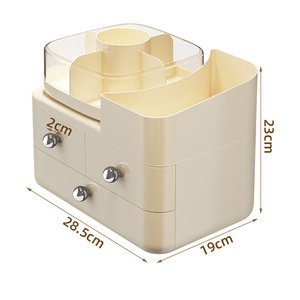 2025 ánh sáng mới sang trọng mỹ phẩm hộp lưu trữ-Máy tính để bàn/bàn trang điểm tổ chức cho các sản phẩm chăm sóc da, son môi & bàn chải trang điểm - Product Image 6