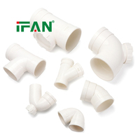 Raccords de drainage en PVC UPVC blanc IFAN 50-160 mm pour égouts, eaux usées, plomberie de bâtiment GB/T 5836.1