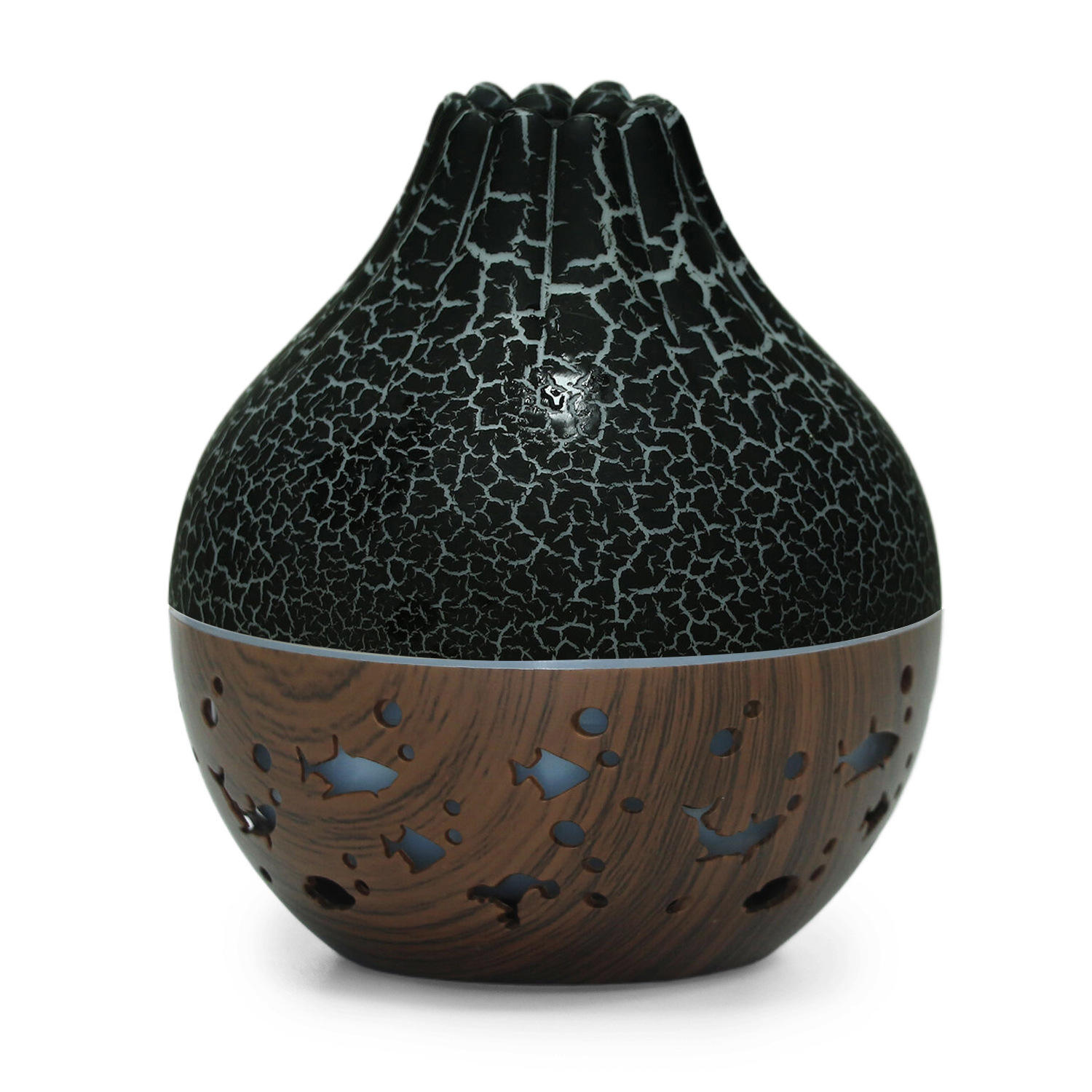 Motif craquelé blanc YX-019A grain de bois clair