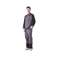 Ensemble de vêtements de travail en coton robuste sur mesure, veste de mécanicien à manches longues et pantalon durables, uniforme de chantier multi-poches