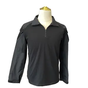 도매 하이 퀄리티 남성용 폴로 셔츠 공장 가격 남성용 야외 긴 소매 위장 통기성 전투 스포츠 셔츠