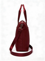 Sac fourre-tout tressé pour femme, grande capacité 20L, en nylon, à ouverture simple, design tendance, avec broderie, multi-usages pour le shopping et les voyages
