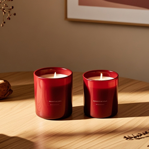 Bán Buôn Tùy Chỉnh Logo Rỗng Cam 8Oz 10Oz 12Oz Năm Mới Của Giáng Sinh Trang Trí Nến Dày Lọ Thủy Tinh Cho Tự Làm Nến - Product Image 3