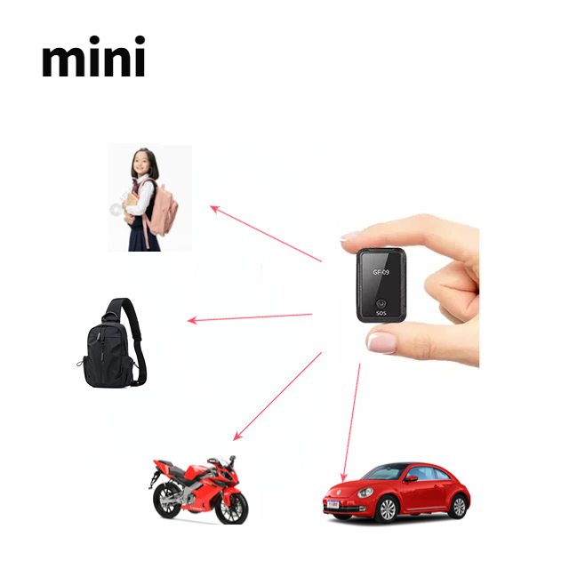 Mini GPS Tracker GF09 New Small Size Long Battery Life Low-Cost Dashboard Placement for Car Pet Bag Item Compatible IOS Apps