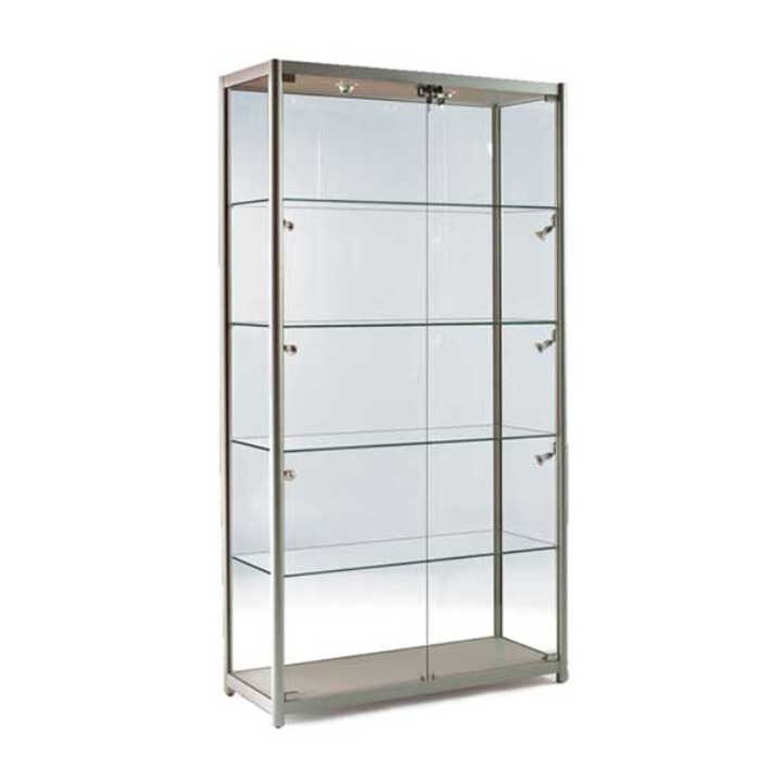 Shop Our Wooden Veneer Glass Showcase - Modern Display Cabinet
