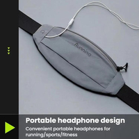 Sac banane unisexe réfléchissant en polyester imperméable pour téléphone, idéal pour le sport en extérieur et la course à pied, avec fermeture éclair et forme cylindrique