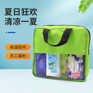 Sac isotherme pour aliments, kit d'urgence, bleu-vert, personnalisable, pour la prévention des coups de chaleur estivaux, packs cadeaux - Product Image 5