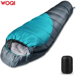WOQI Outdoor Tragbarer Leichtgewicht-Camping Wandern Reisen Gänsedaunen Mumie-Schlafsack Erwachsene zum Wandern