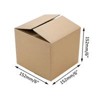 Alta calidad 6*6*6 pulgadas materiales reciclados cartón corrugado caja de cartón telescópico en relieve estampado para ropa de cama de piel paraguas