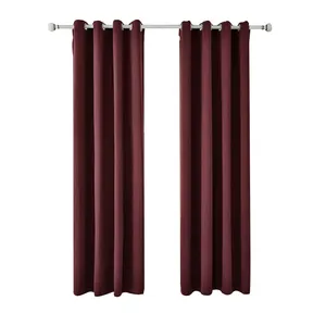 Colored curtain polyester fiber fabric for living room curtain glass curtain wall
