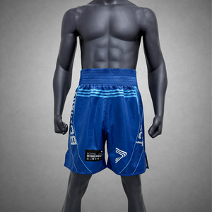 Shorts de boxe professionnels en tissu satiné lisse, coupe confortable, conçus pour l'entraînement, la compétition et la performance physique. - Product Image 1