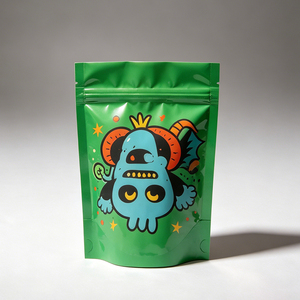 Customized printing 1g 3.5g 7g 28g 1oz polyester film bag soft touch holographic children's anti zipper polyester film bag - Product Image 2