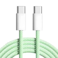 Câble de charge rapide USB Type-C vers Type-C PD 120W, très vendu, avec gaine TPE et blindage tressé pour écouteurs et téléphones mobiles