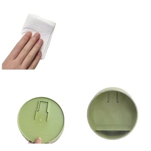 Étagère murale circulaire pour figurines de blind box et petits ornements, couleur unie 240323 - Product Image 2