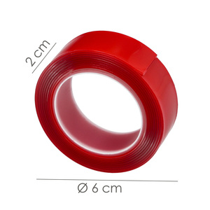 Nastro biadesivo elastico trasparente 1,5 m x 19 mm. - Product Image 2