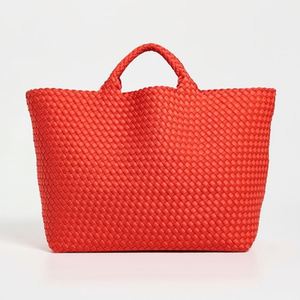 Custom Woven Neoprene Tote <b>Bag</b> Women Travel Waterproof <b>Beach</b> <b>Bags</b> <b>Large</b> Capacity Weekender Shopping Autumn Fashion Handbags Open - Product Image 1