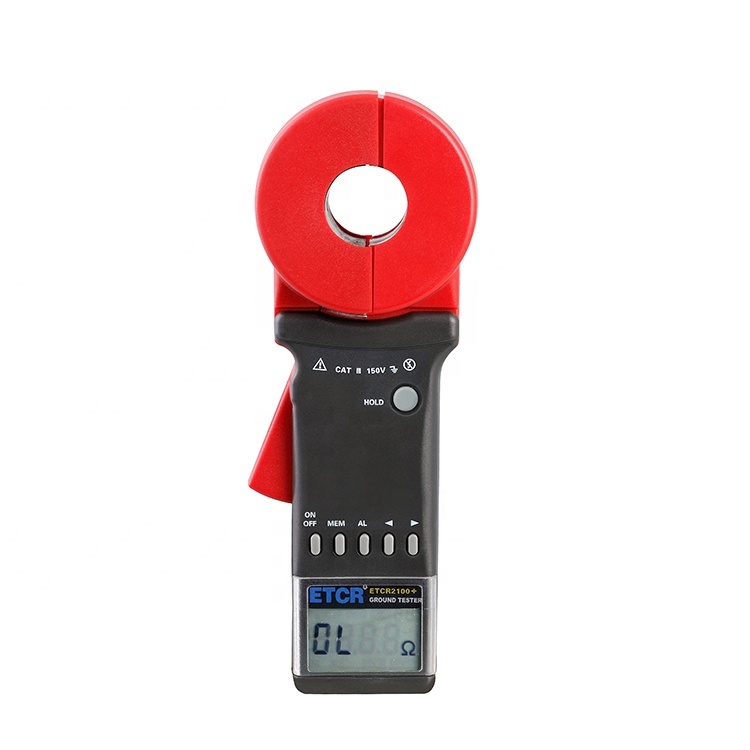 ETCR2100 + Resistance Range Resolution 0.001ohm Ground Resistance Tester