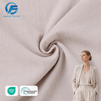Tissu 100% Coton 21S Tissé Léger Effet Slub Délavé au Sable 140GSM 140cm Texturé pour Chemises Décontractées, Sacs et Housses