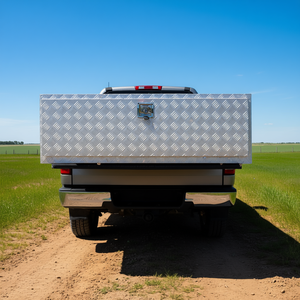 Caja de Aluminio con Diseño de Diamante para Camioneta, 60x17x18 Pulgadas, Cierre con Manija en T, Almacenamiento de Herramientas Impermeable para Camioneta o Garaje - Product Image 2