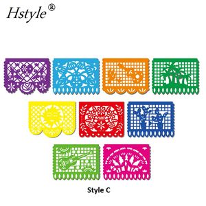 Banderole de décoration pour le carnaval, banderole rectangulaire colorée de la Fiesta mexicaine, fournitures pour fête de la mort S229 - Product Image 4
