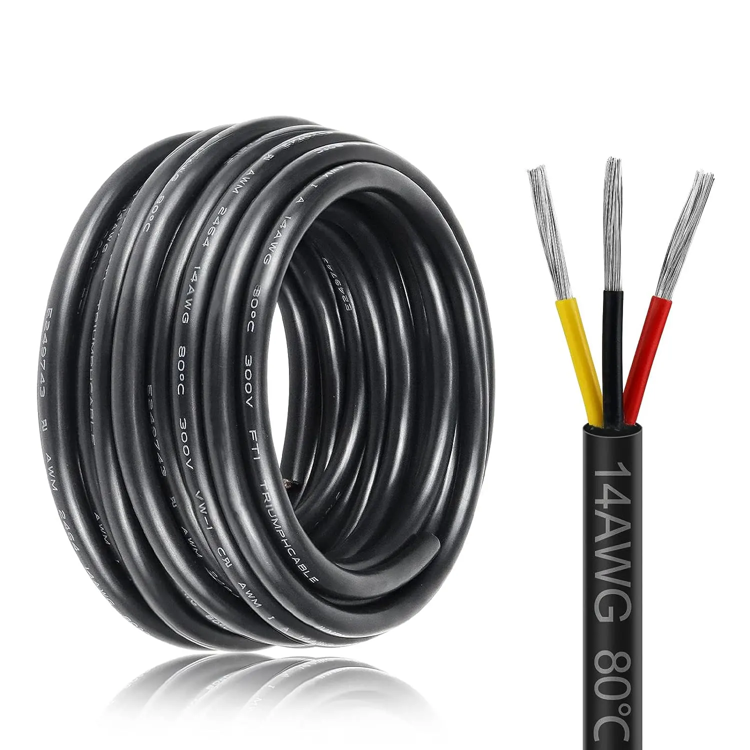 UL2464 Muti Core Cable 2 3 4 5 6 7 8 9 10 Cores Copper Signal Cable 30 28 26 24 22 20 18 16AWG Sheathed Wire