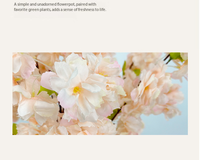Vente flash Arbre de cerisier en fleurs Bonsaï Décoration de mariage Maison Hôtel Grandes plantes en pot Fleurs Arbres de cerisier artificiels denses