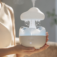 Diffuseur d'arômes Cloud Rain 2024, 230 ml, bruit blanc de pluie, aromathérapie, télécommande, lumière colorée, ajouter de l'huile essentielle