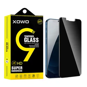 XOWO Anti-Spy Bubble Free Case Freundliche einfache Installation Film Displays chutz folie aus gehärtetem Glas für das iPhone