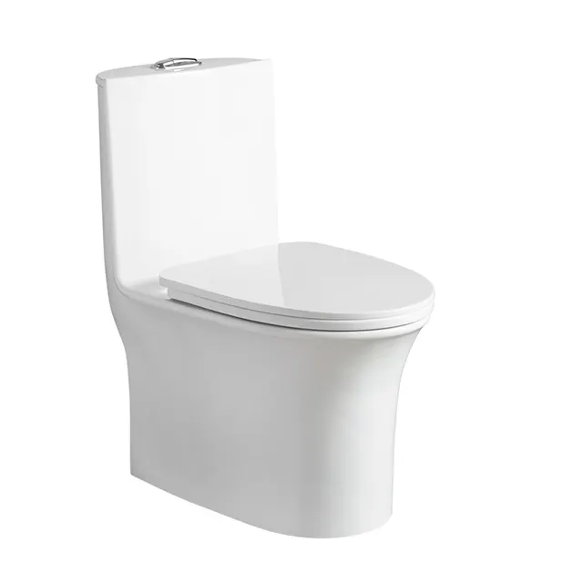 Moda PP kapak oturma tavası tek parça Closestool banyo seramik tuvalet