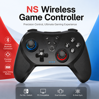 Control Inalámbrico BT para Switch Pro y PC, Doble Vibración, Giroscopio de 6 Ejes, Turbo Motion, Gamepad para NS Pro