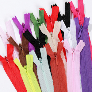 โรงงานขายส่งซิปซ่อนสีสันสดใสแบบซ่อนฟัน 3 ซี่ #   ซิปสำหรับเสื้อผ้า - Product Image 4