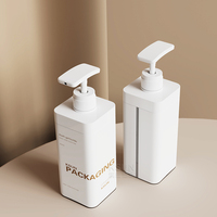 Logo personnalisé 800ml en plastique PE distributeur de savon liquide bouteilles de détergent à lessive pour liquide
