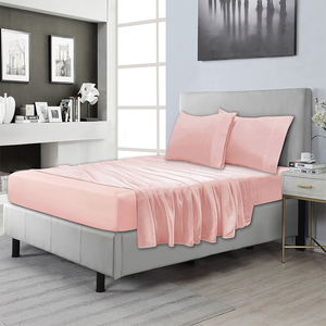 ชุดเครื่องนอนโฮมคอลเลคชั่น ผ้าปูที่นอนนุ่มพิเศษ ขนาดควีนไซส์ ผลิตจากใยไผ่ออร์แกนิค 100% ชุดเครื่องนอน 4 ชิ้น - Product Image 2