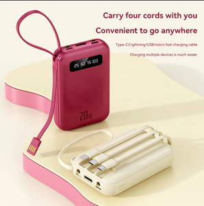 בנק מיני כוח 10000mah תשלום מהיר עם <span class=keywords><strong>4</strong></span> מטען סוללה חיצוני לטלפונים ניידים עבור iPhone Samsung Xiaomi - Product Image 3